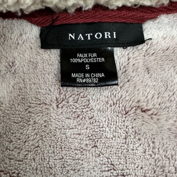 Natori Plush Front Zip Robe Size S - Picture 7 of 7